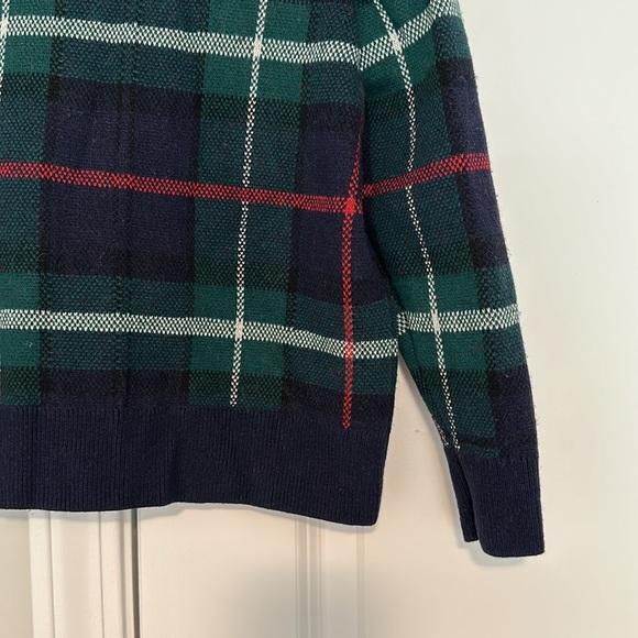 Gap Kids Heavy Knit Plaid Long Sleeve Sweater Size S (6-7) - Picture 2 of 4